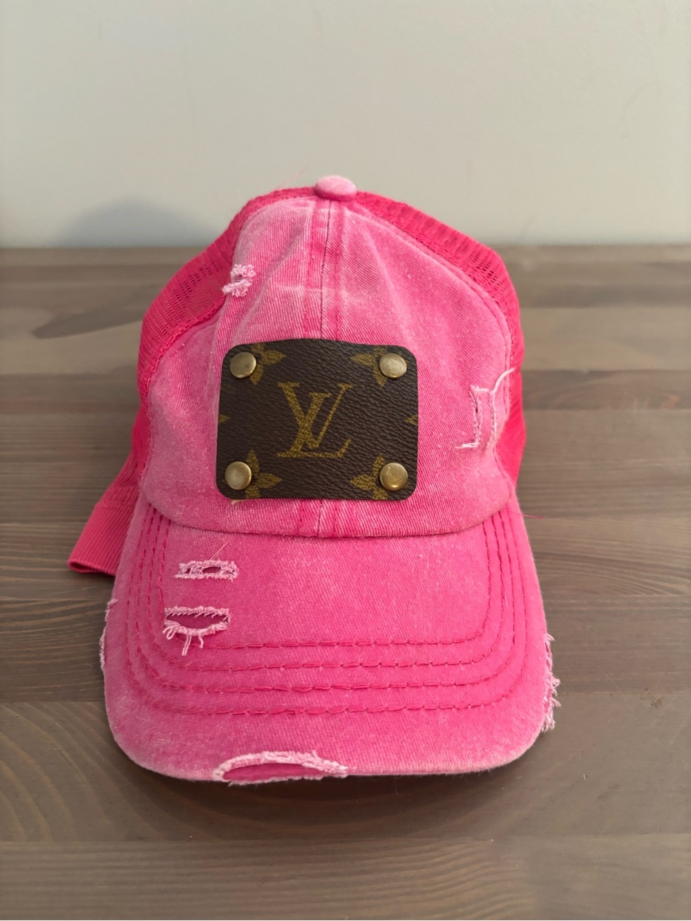 C.C. Brand hat with Louis Vuitton Plaque